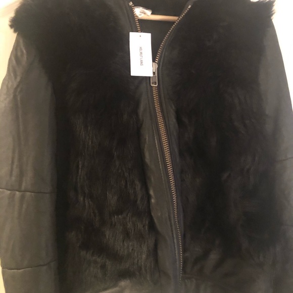 Brand New Black Fur/Shearling Jacket - Picture 3 of 4